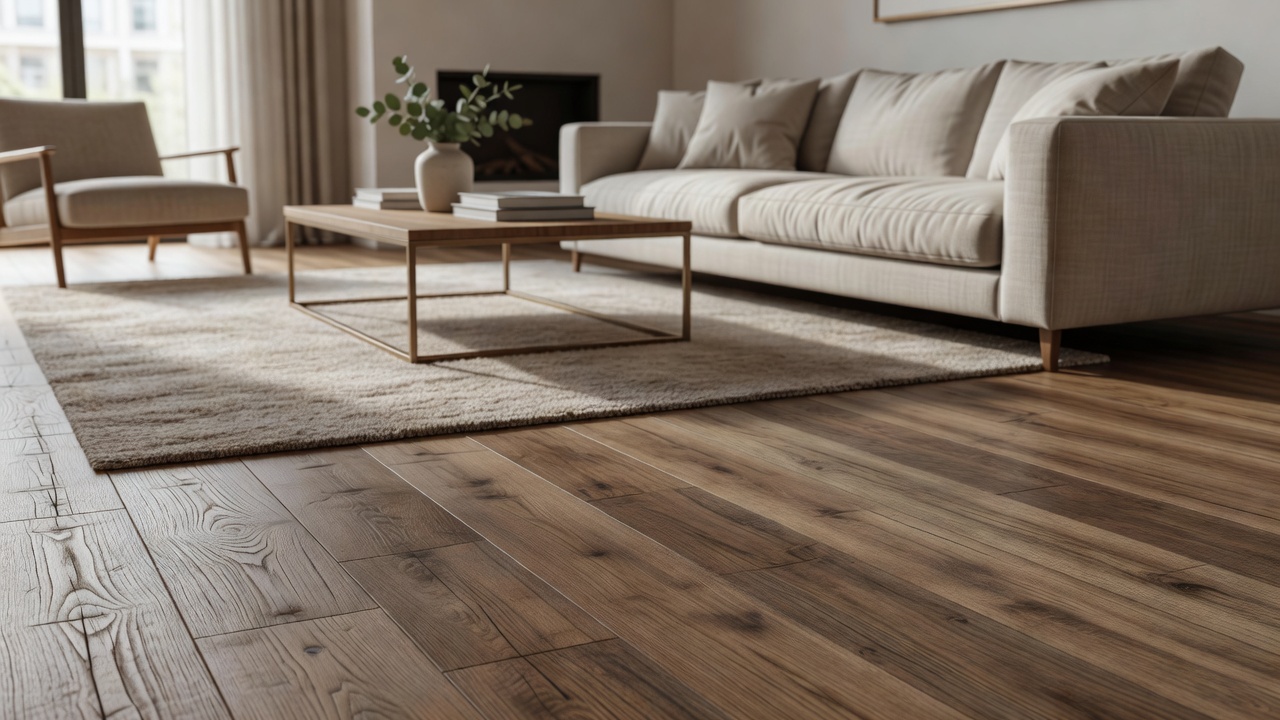 12mm Handscraped Laminate – Yeah Baby! — modern flooring photography