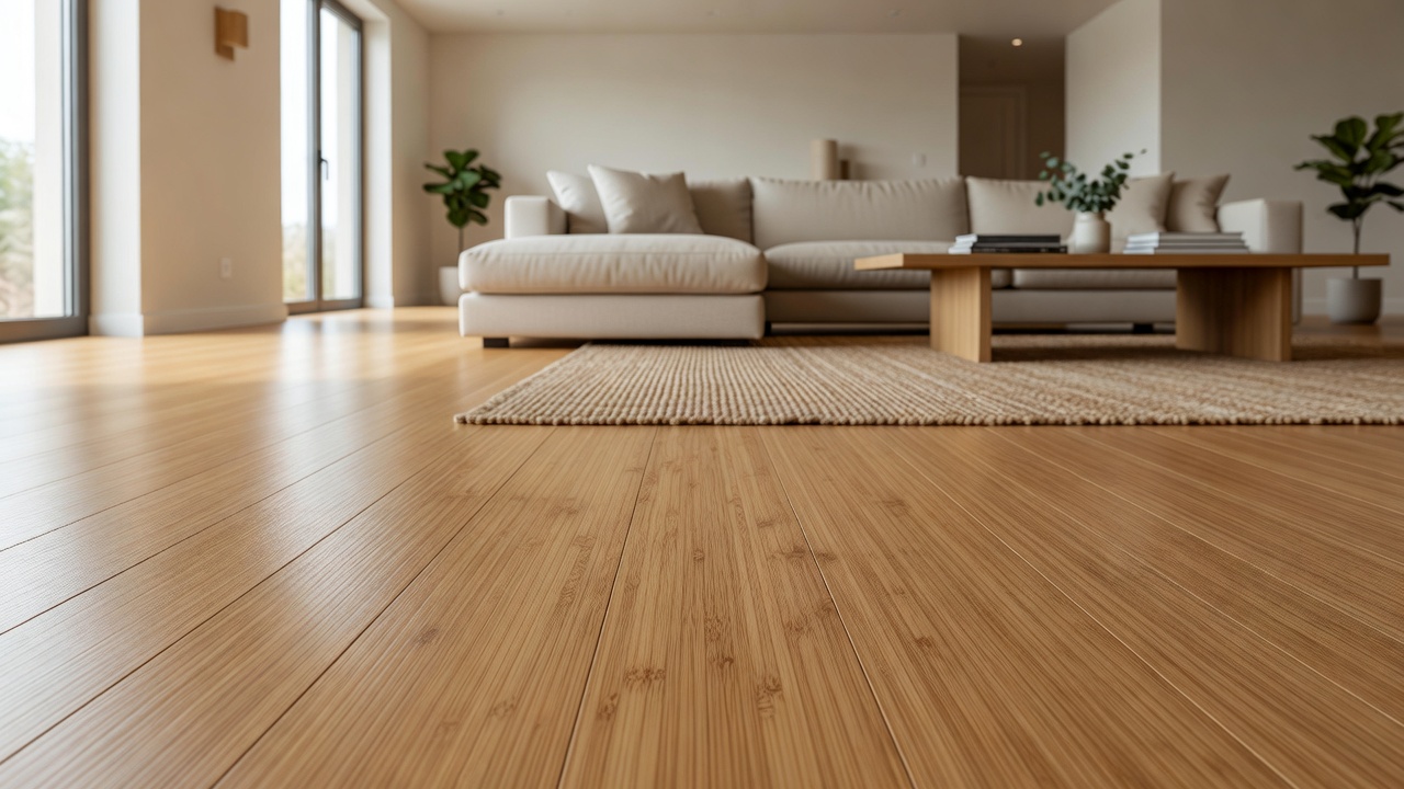 Bamboo Floor Elegance — modern flooring photography