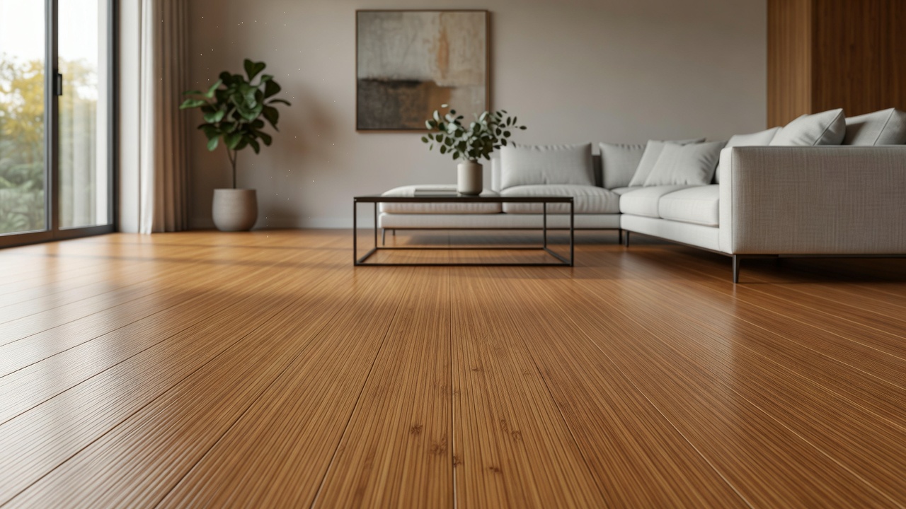 Bamboo Floors Over Radiant Heat — modern flooring photography