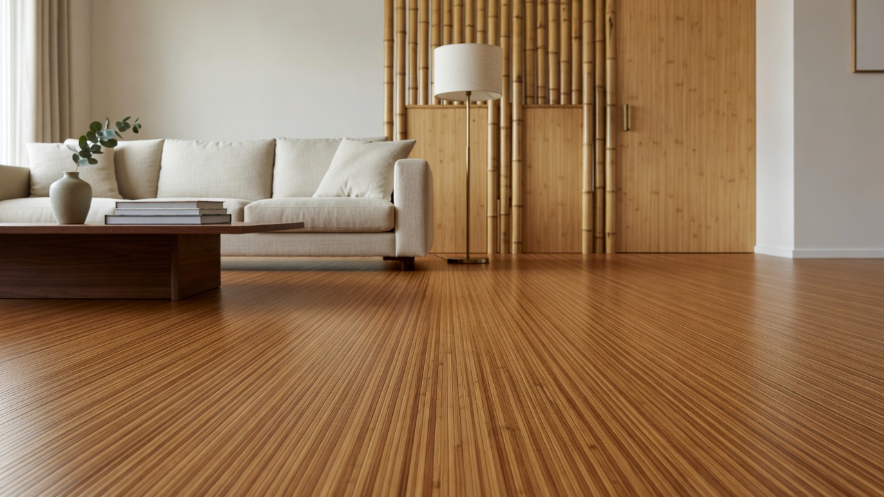 Bamboo Poles & Panels — modern flooring photography