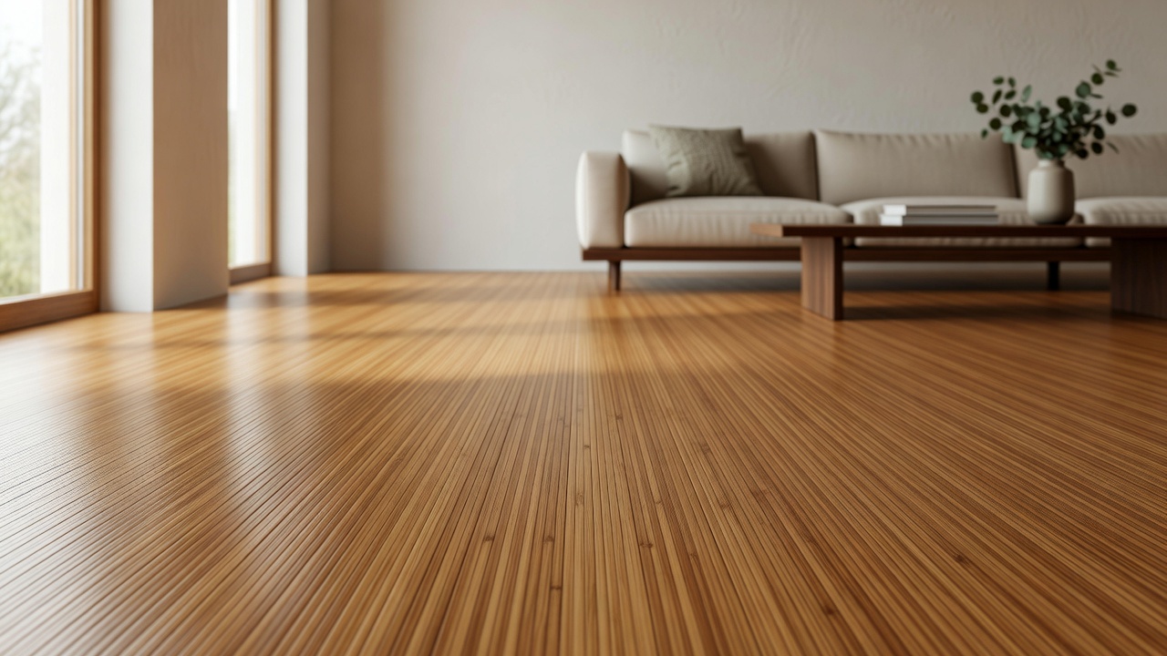 Bamboo vs Oak Hardwood — modern flooring photography
