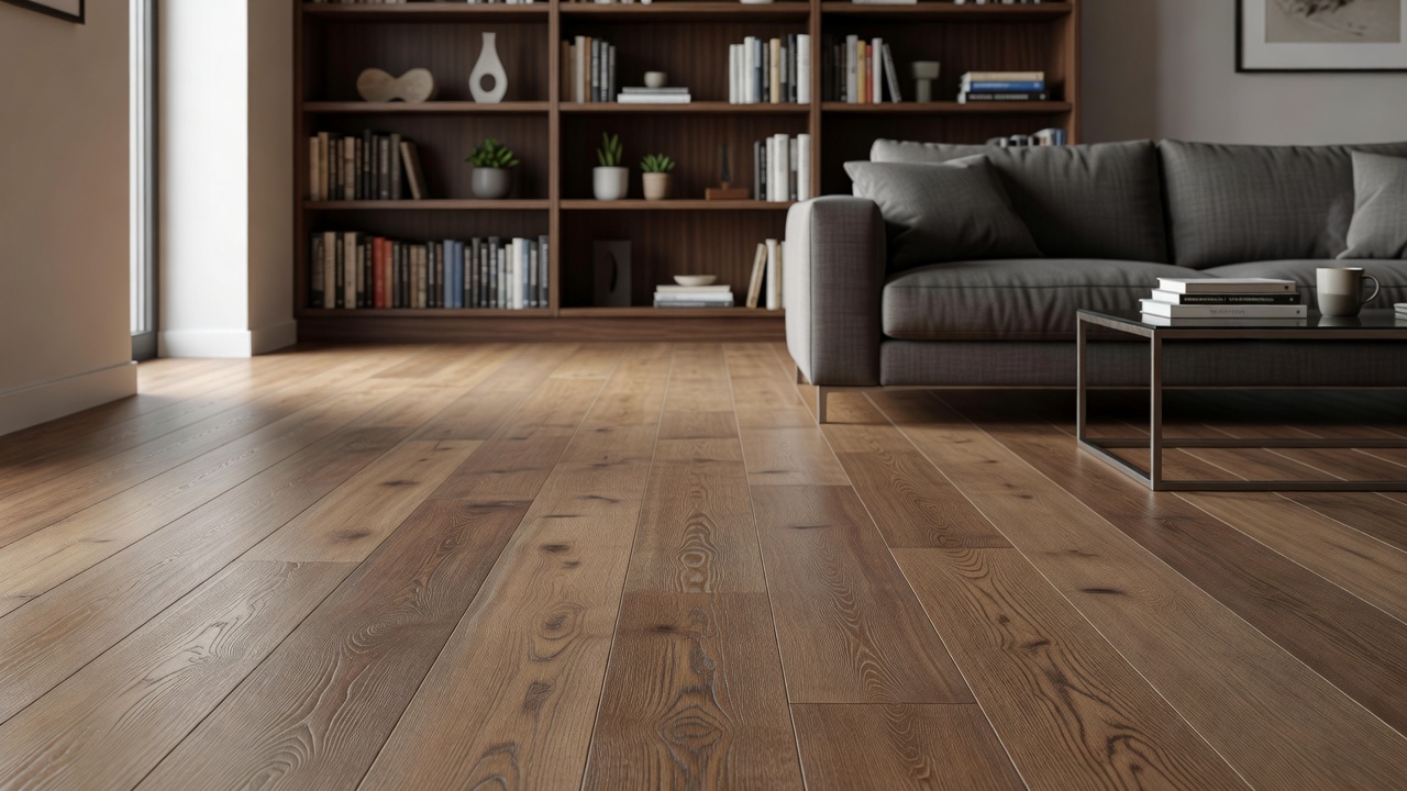 Bookcases and Laminate Floors — modern flooring photography