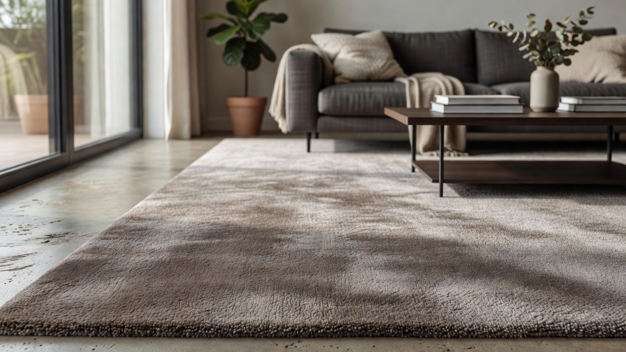 Carpet Over Concrete Outdoors — modern flooring photography