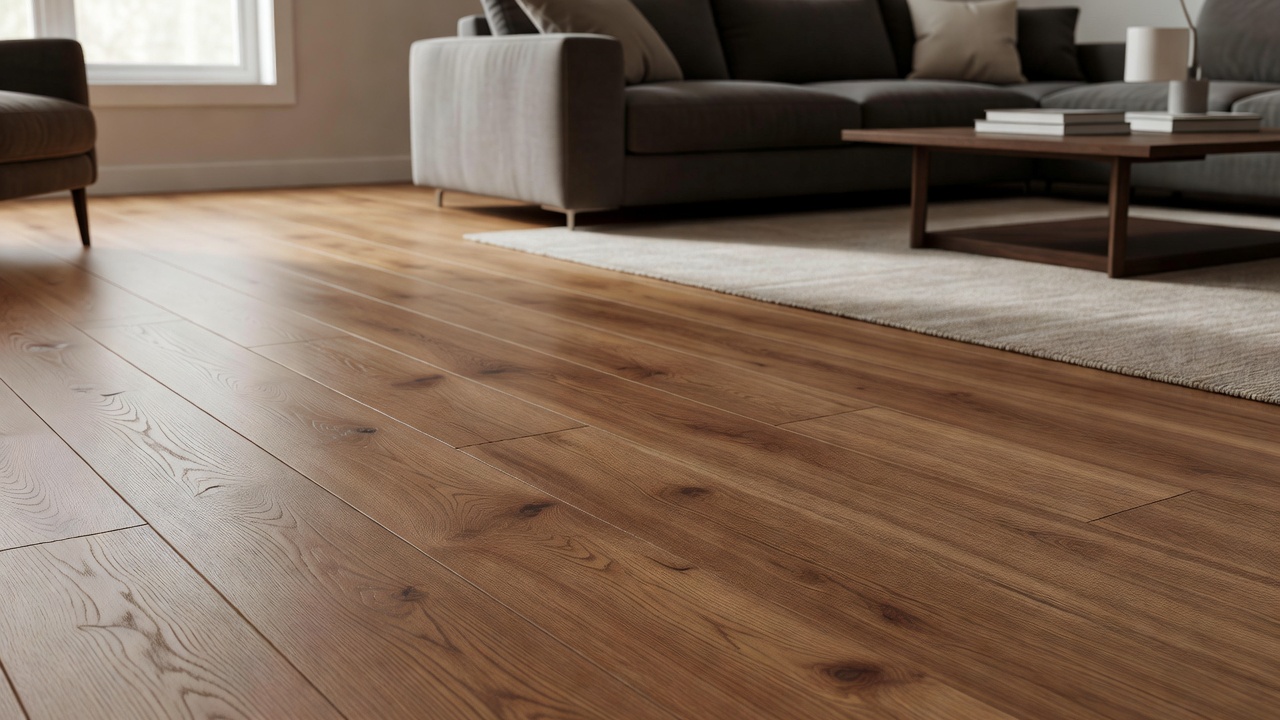 Chip in Laminate Floor — modern flooring photography