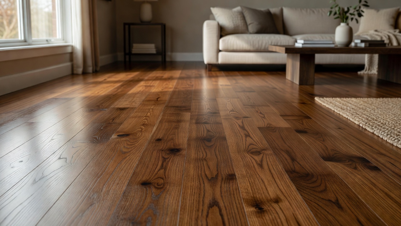 Cleaning a Mullican Hardwood Floor — modern flooring photography