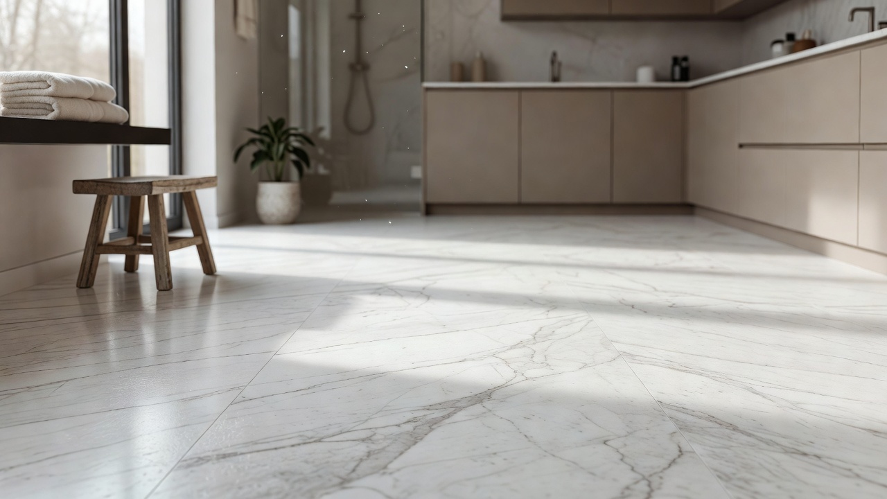Cleaning Marble — modern flooring photography