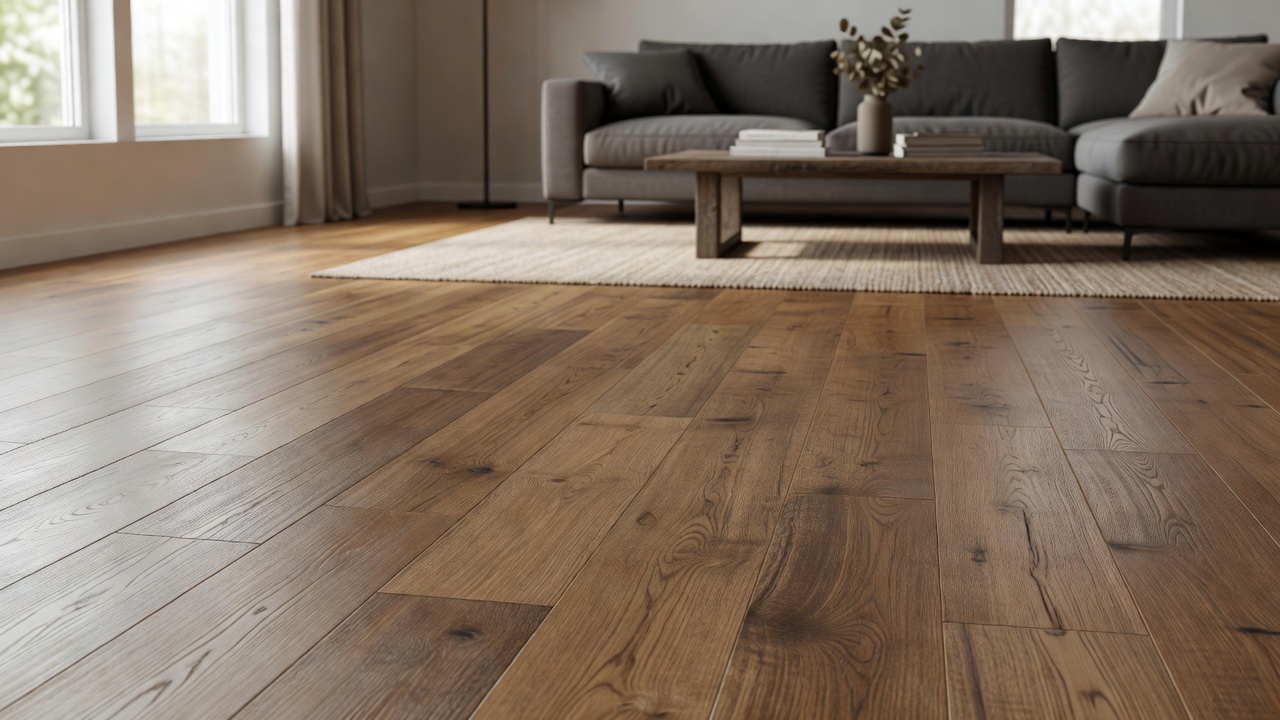 Columbia Jefferson Oak Laminate — modern flooring photography