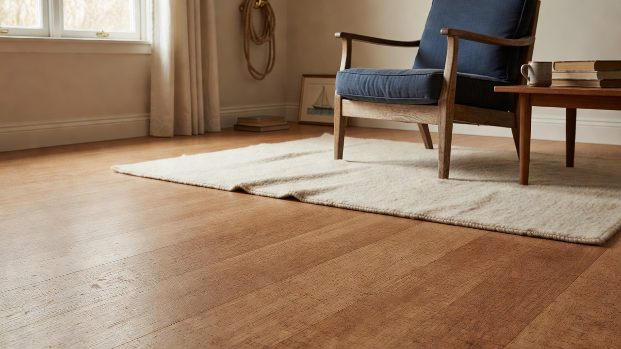 Cork Flooring Sheets in a Sail Boat — modern flooring photography