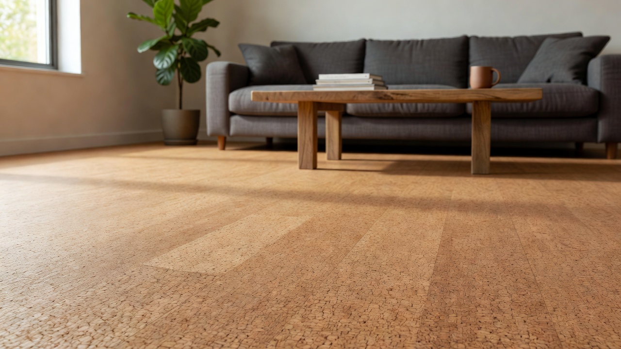 Cork Installation – Design Ideas — modern flooring photography