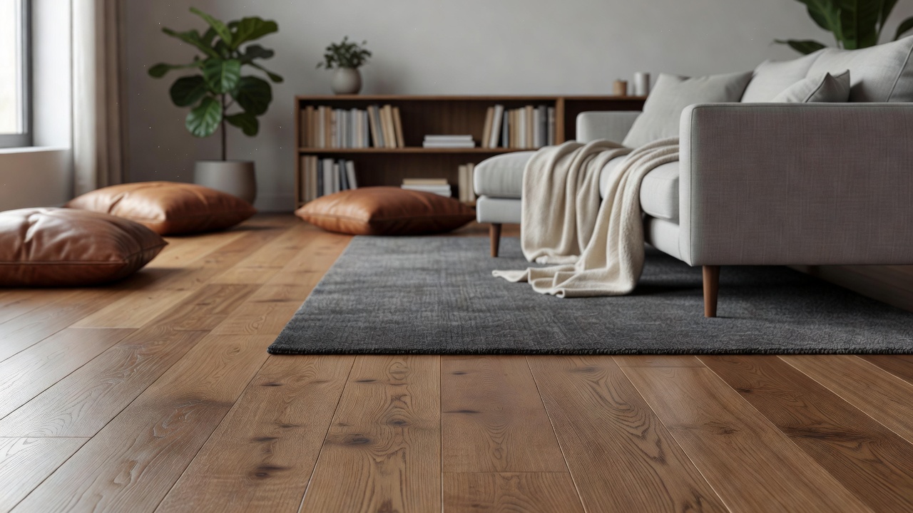 Cutting Down Noise with Wood Floors — modern flooring photography