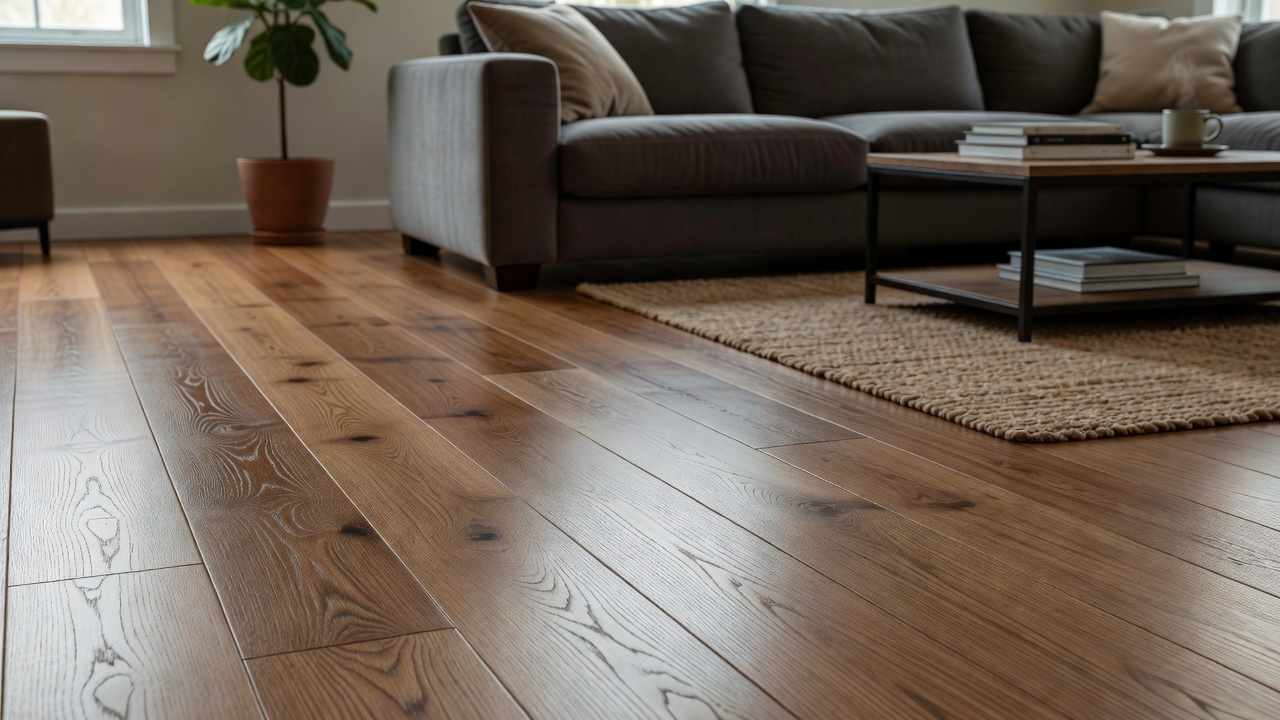 End Board Sizing During Installation — modern flooring photography