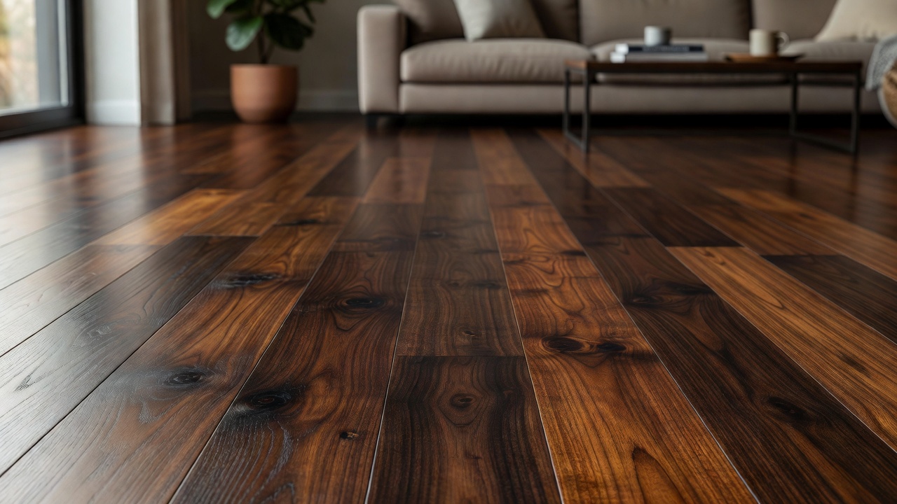 Exotic Hardwood Flooring will darken with time and exposure to light — modern flooring photography