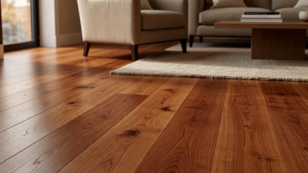 Finish Choices for American Cherry — modern flooring photography
