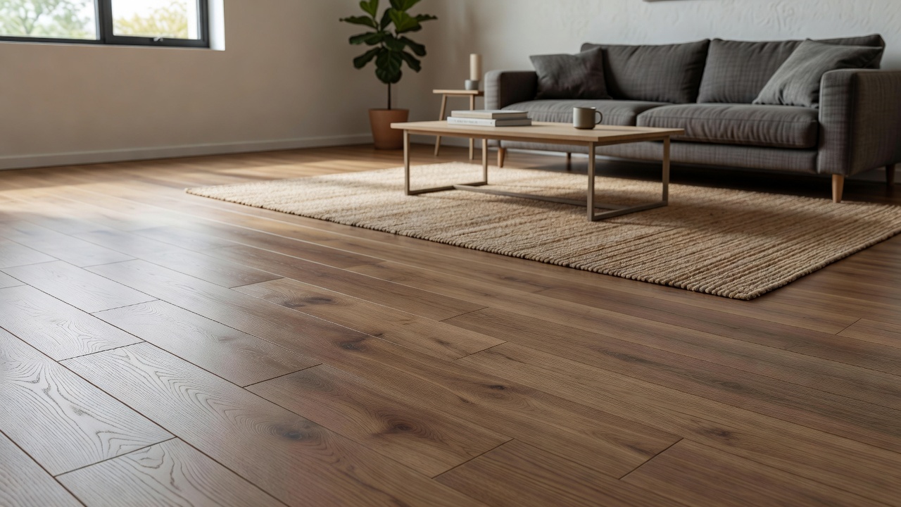 Floating Floor over a Sloped Subfloor — modern flooring photography