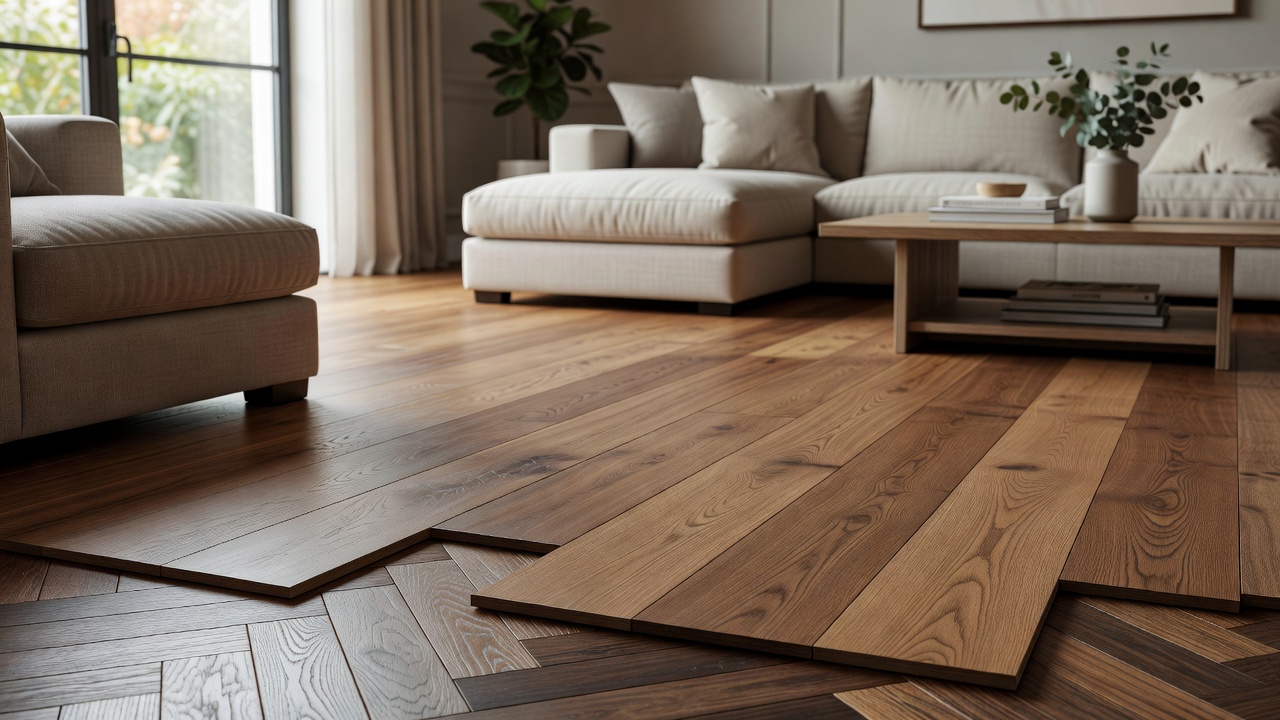 Floating Floor Over Parquet — modern flooring photography
