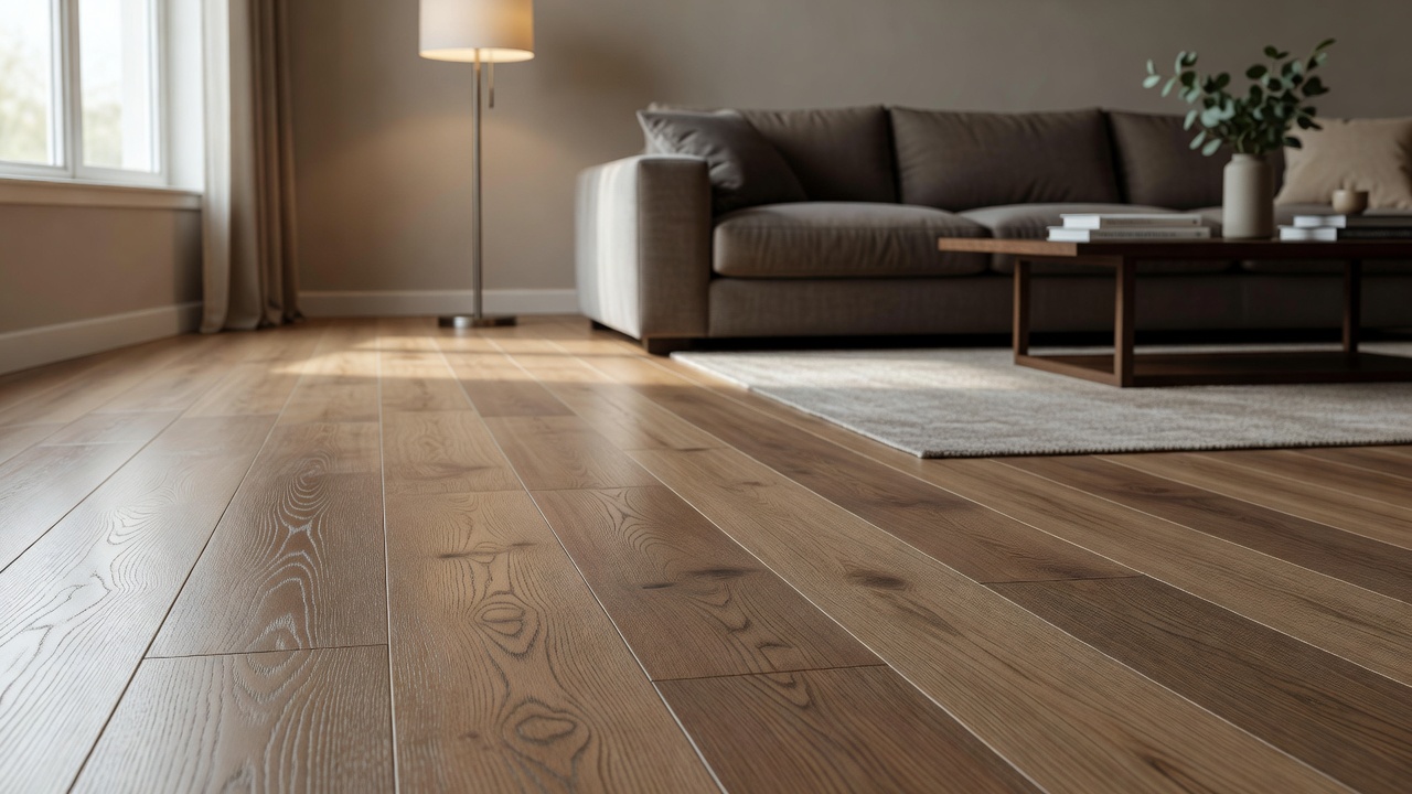 Flooded Basement with Pergo Laminate — modern flooring photography