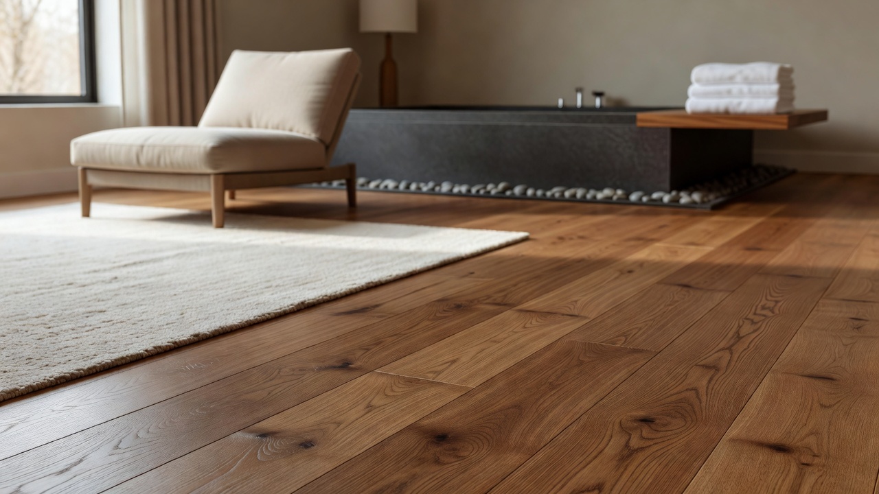 Flooring Near an Indoor Spa — modern flooring photography
