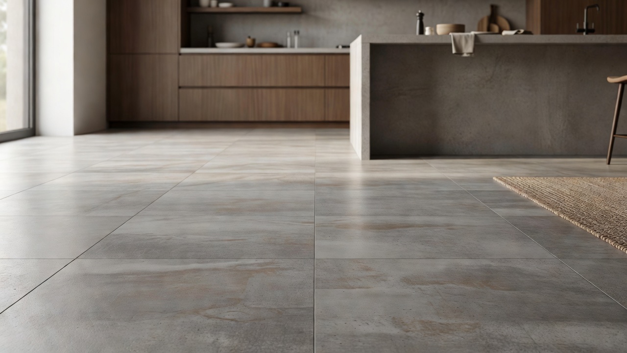 Flooring Over Concrete in a Kitchen — modern flooring photography