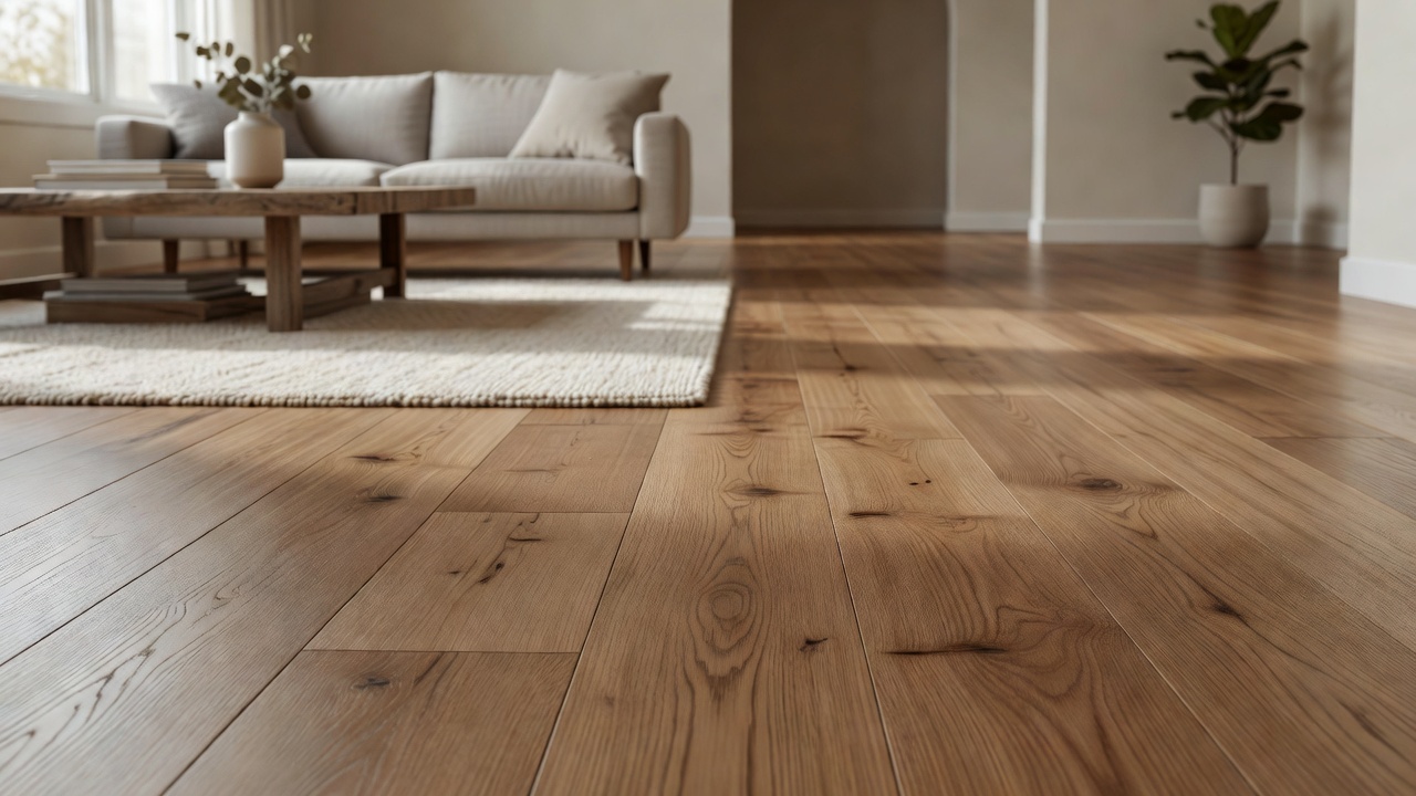 Gapping in new Anderson Engineered Floor — modern flooring photography