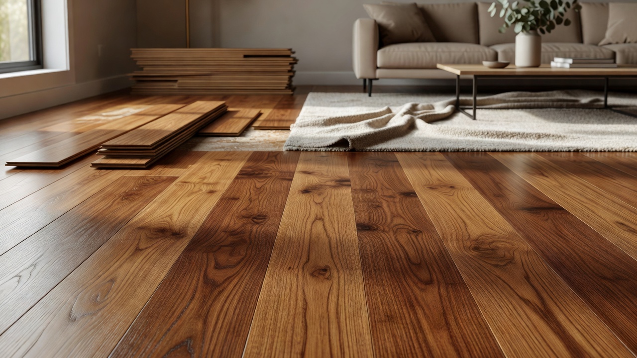 Hardwood Floor Removal and Installation — modern flooring photography