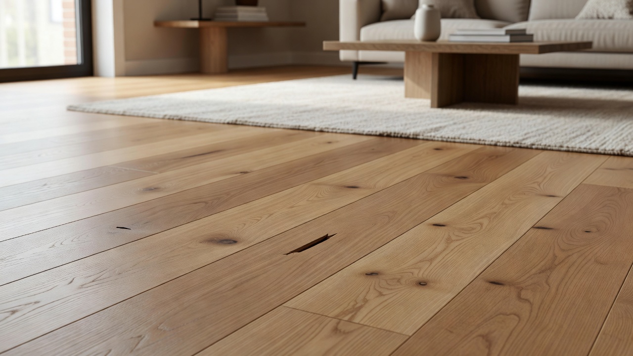 Hollow Spots in a Bellefloor Maple Floor — modern flooring photography