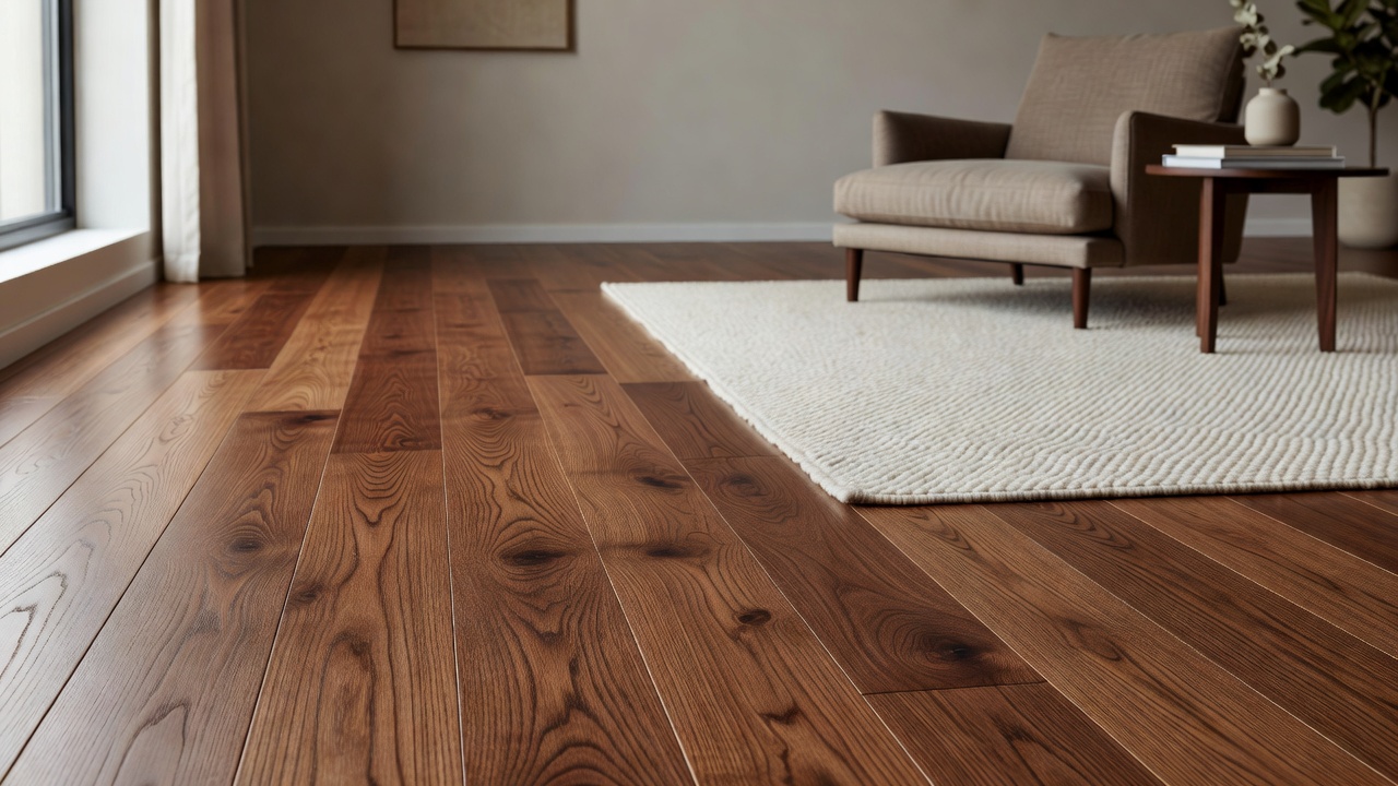 How to install a glue down hardwood flooring — modern flooring photography