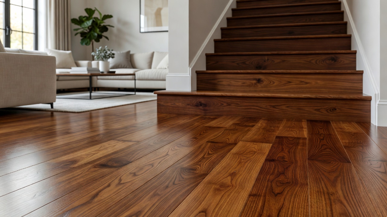 Installing Hardwood on Stairs — modern flooring photography