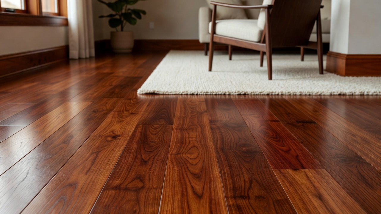 Installing Solid 3/4″ Brazilian Cherry — modern flooring photography