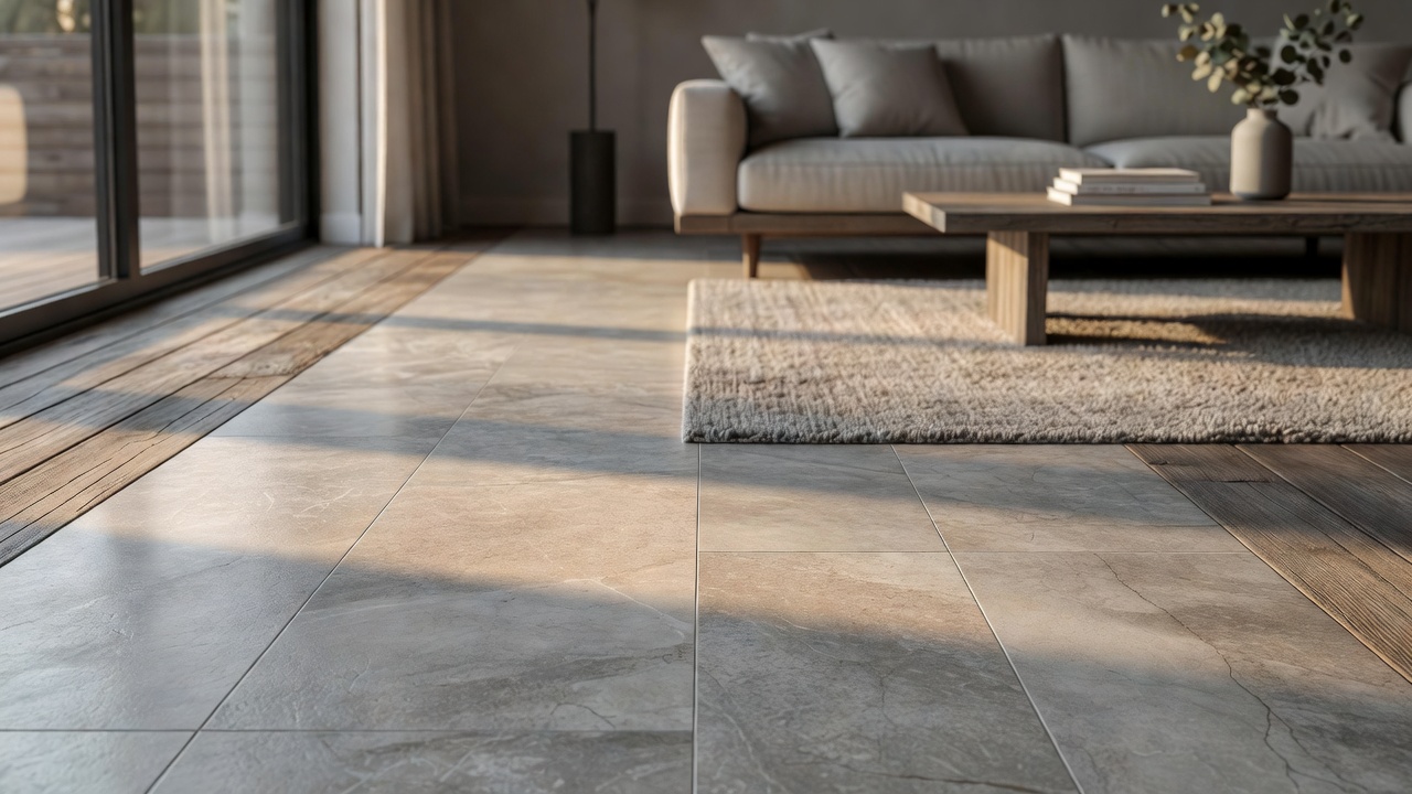 Installing Tile on a Wood Deck — modern flooring photography
