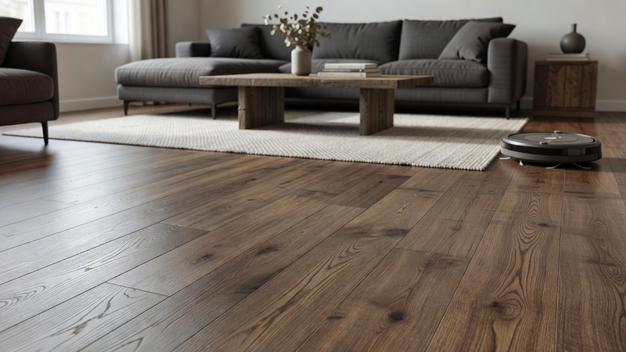 iRobots and Laminate Floors — modern flooring photography