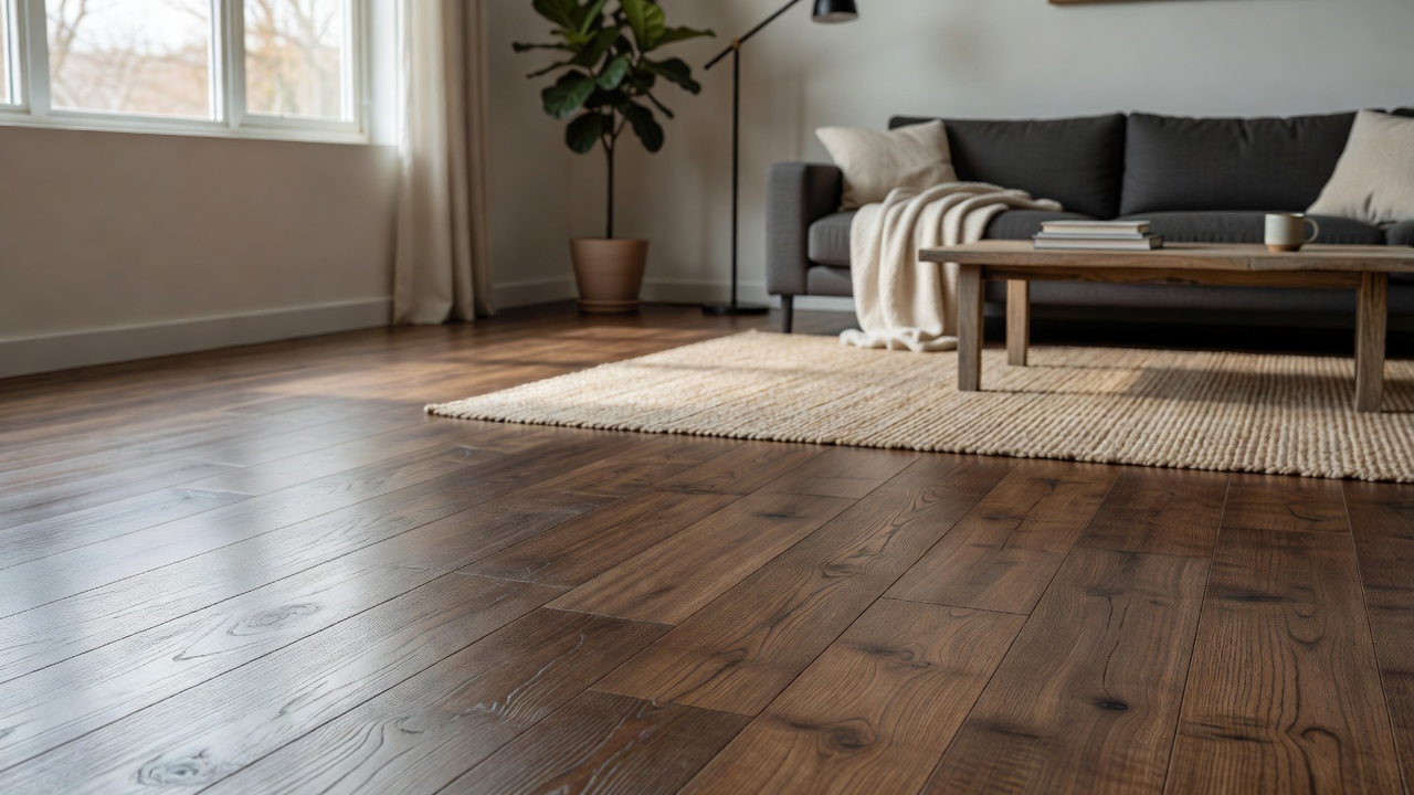 Laminate Over a Concrete Garage Floor — modern flooring photography