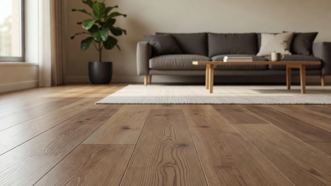 Laminate Over a Heated Floor — modern flooring photography