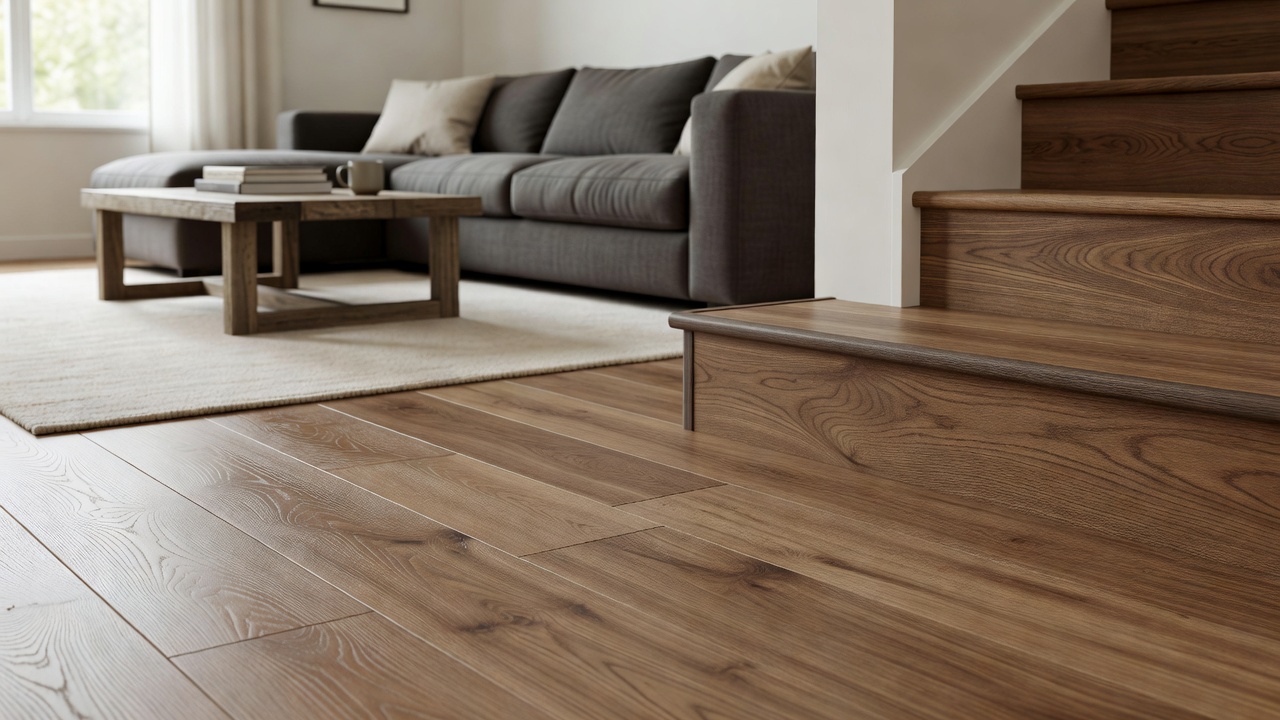 Laminate Stair Nosing — modern flooring photography