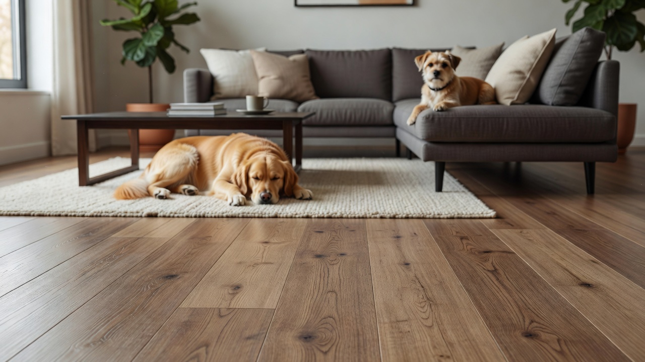 Laminate with Dogs? — modern flooring photography