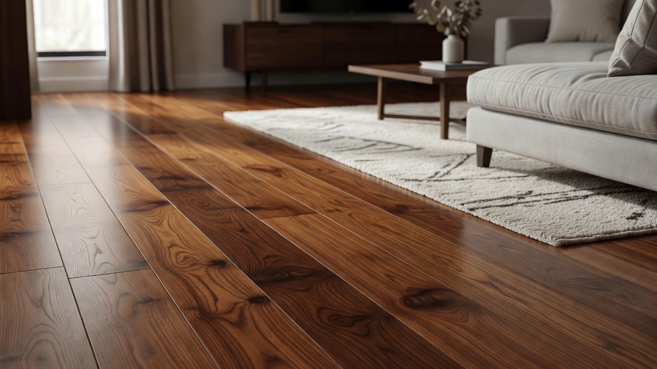 A magic hardwood flooring installation — modern flooring photography