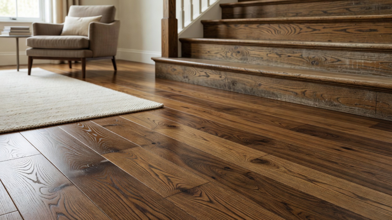 Matching a New Floor to Existing Oak Stairs — modern flooring photography