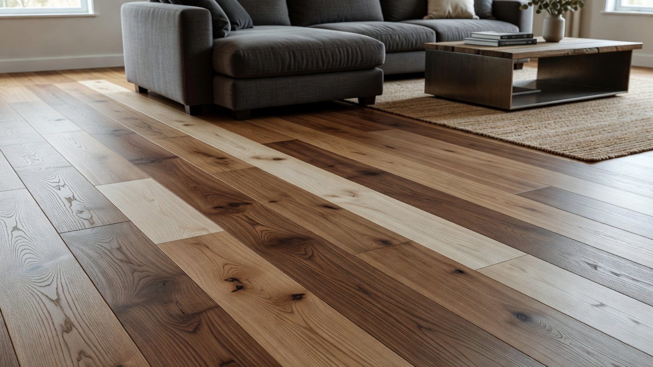 Mixing Wood Species To Make a Custom Floor — modern flooring photography