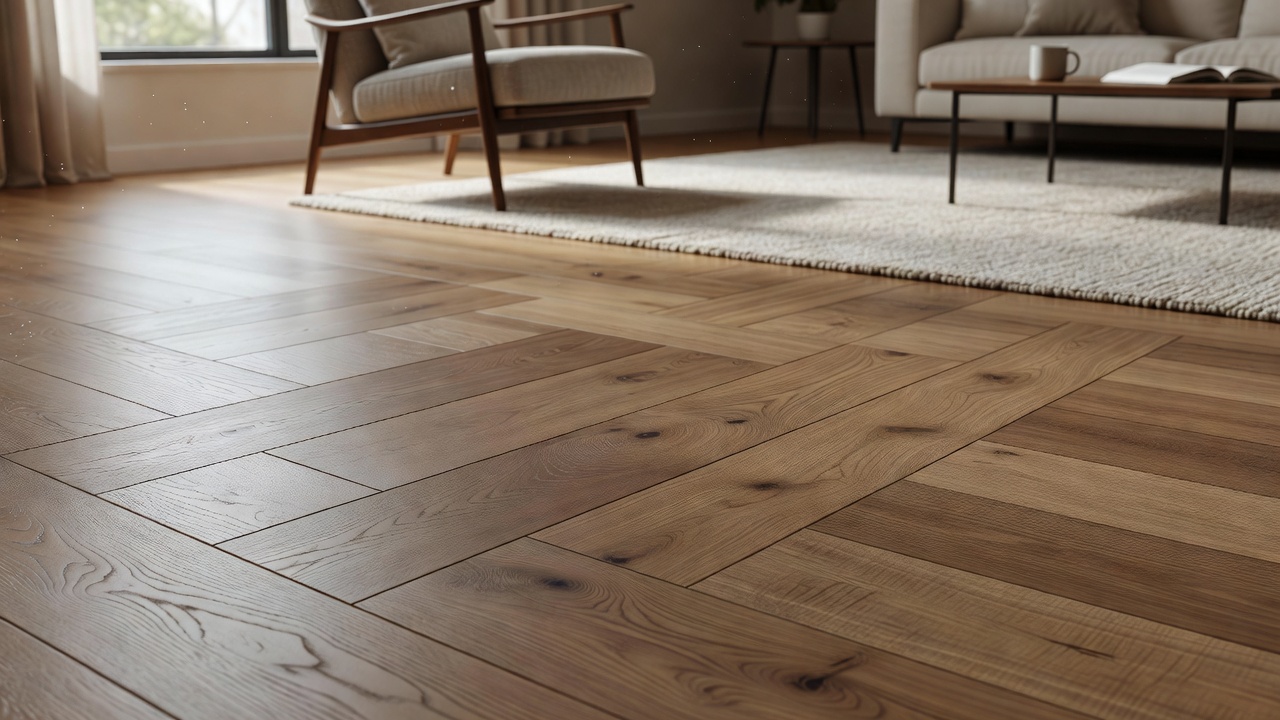 Movement in a Floating Engineered Floor — modern flooring photography
