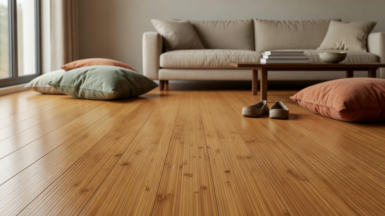 People Competing with Pandas for Bamboo — modern flooring photography