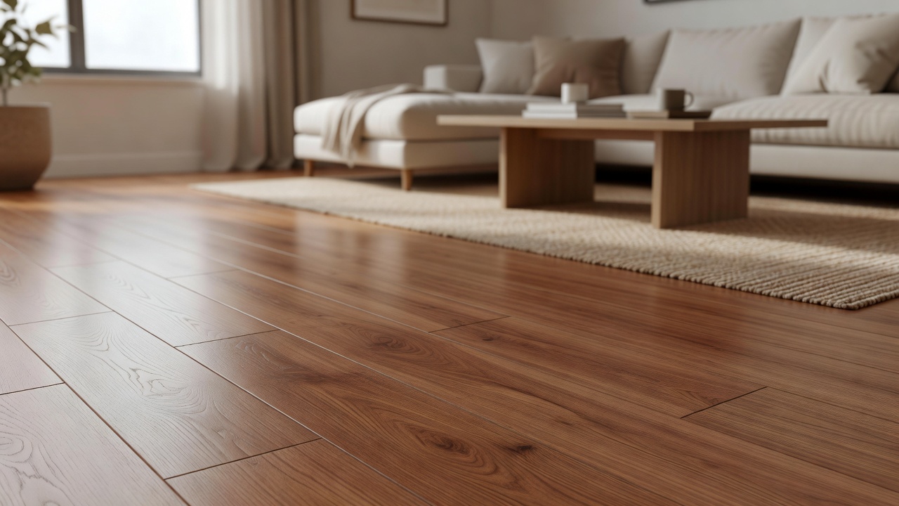 Pergo Cherry Blocked Laminate — modern flooring photography