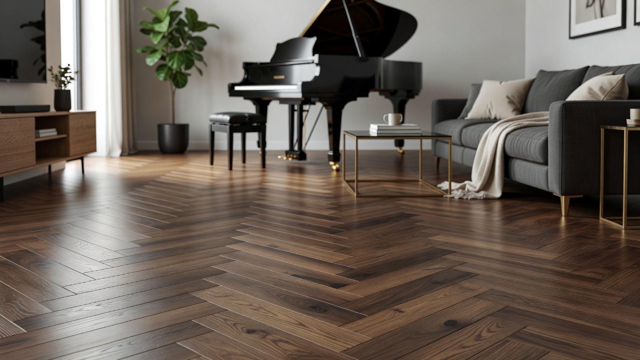 Pianos on Laminate Floors — modern flooring photography