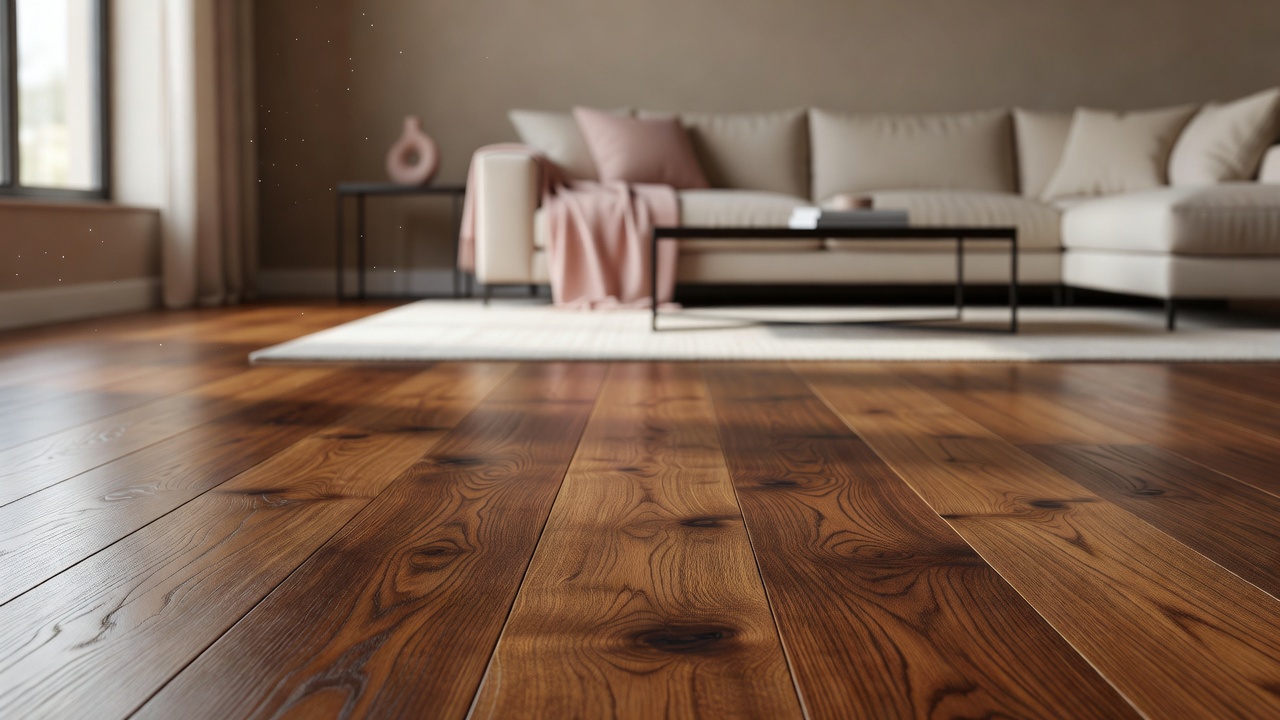 Pink Ribbon Promotion: Contemporary Hardwood Flooring Use — modern flooring photography
