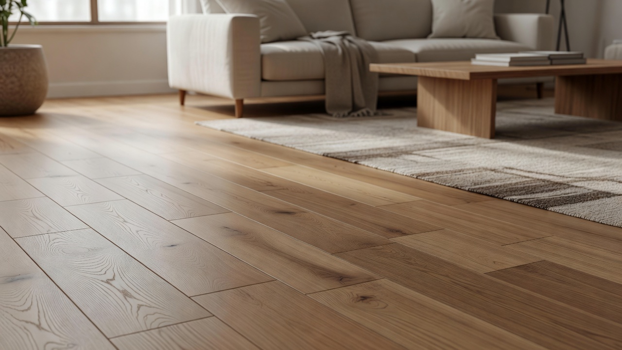Cleaning a Wood Floor — modern flooring photography