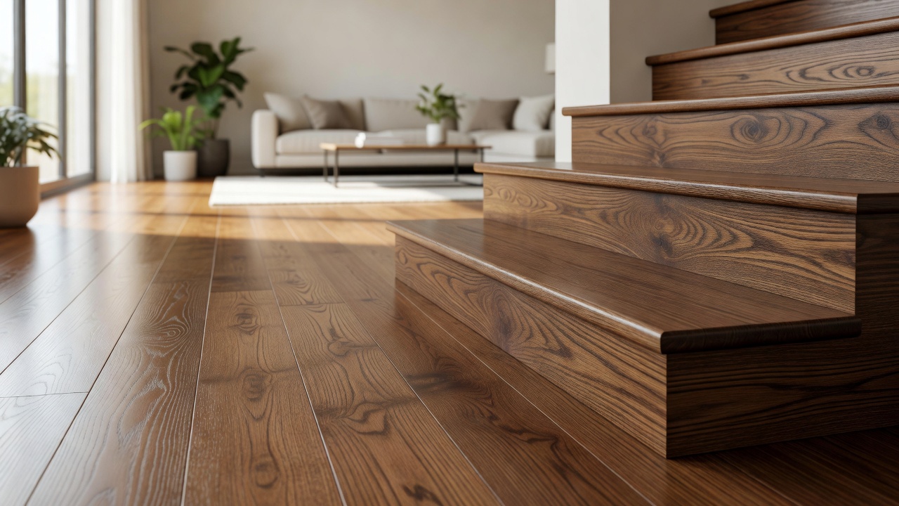 Quick Step Stair Nosing — modern flooring photography