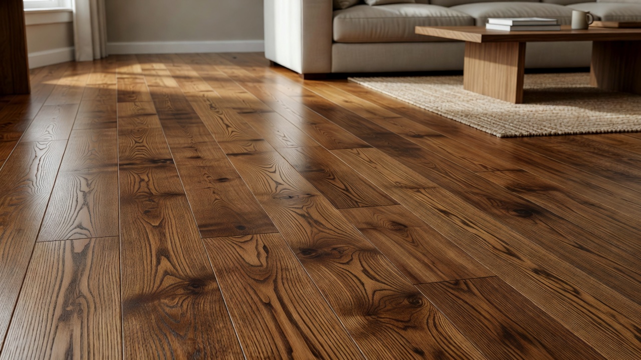 Refinishing Hartco Acrylic Impregnated Floor — modern flooring photography