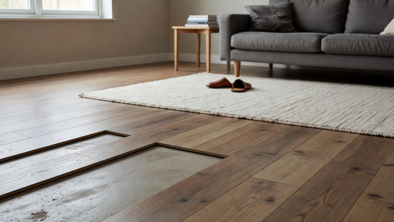 Removing Quick Step Flooring — modern flooring photography