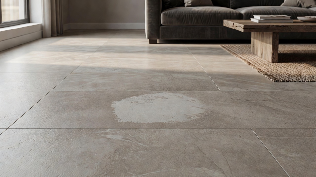 Repairing a Gouge in Stone/Tile Floor — modern flooring photography