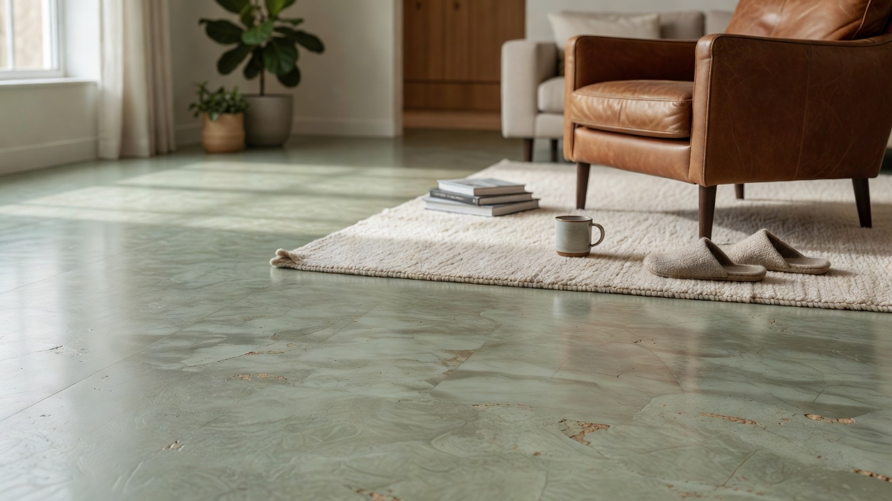 Replacing a Marmoleum Floor — modern flooring photography