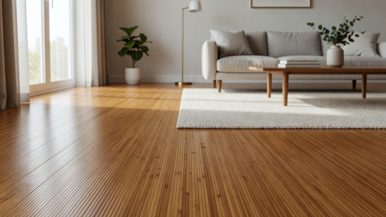 Restoring Shine to a Bamboo Floor — modern flooring photography
