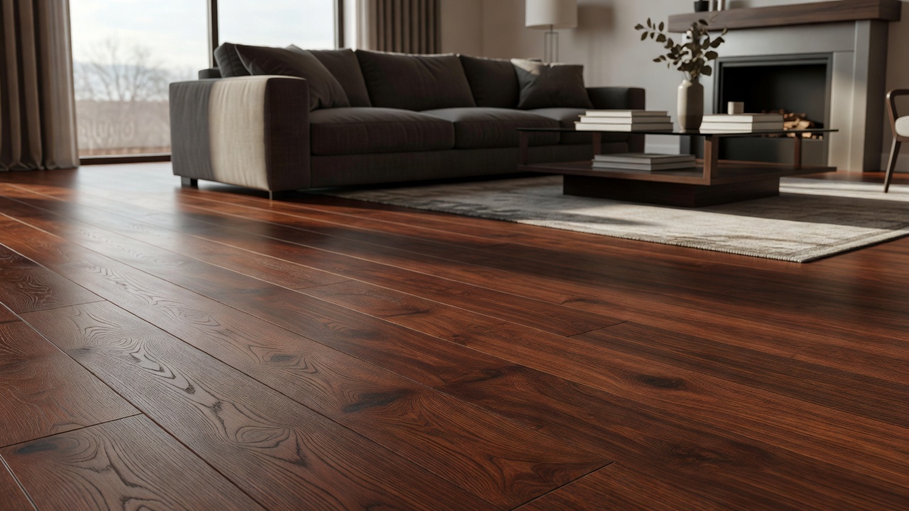Santos Mahogany — modern flooring photography